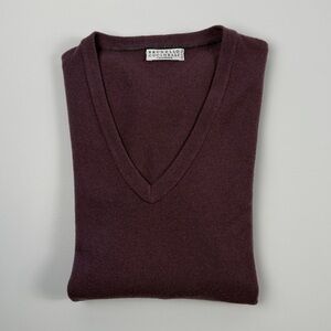 Brunello Cucinelli Rich Purple Cashmere Knit